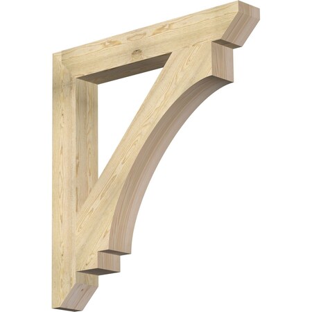 Ekena Millwork Imperial Slat Rough Sawn Bracket, Douglas Fir, 6"W x 44"D x 48"H BKT06X44X48IMP06RDF